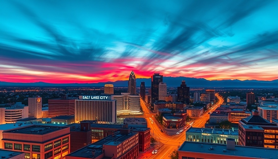 Hidden Gems in Salt Lake City: vibrant skyline at sunset.