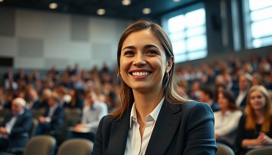 Smiling woman in business attire at conference; Trump nominates Michelle Bowman as vice chair for supervision.