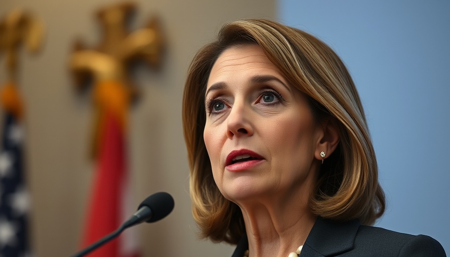 Mature woman discussing state of emergency amid crime wave in Peru.