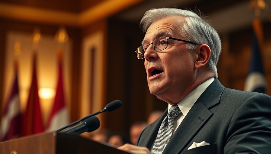 Senior official discusses Turkey big tech regulations at podium.