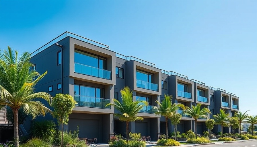 Modern townhouse complex, ideal for buying a townhouse.