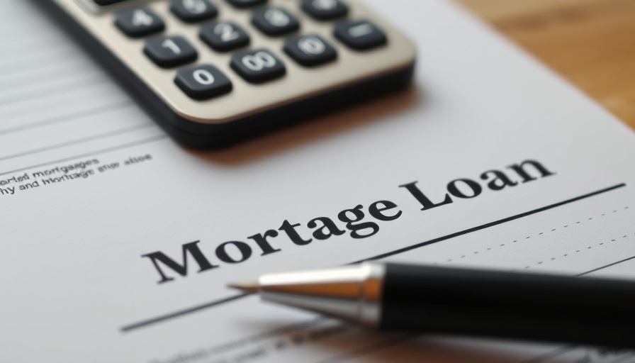 Mortgage loan application form with pen and calculator indicating key factors affecting home loan approval.