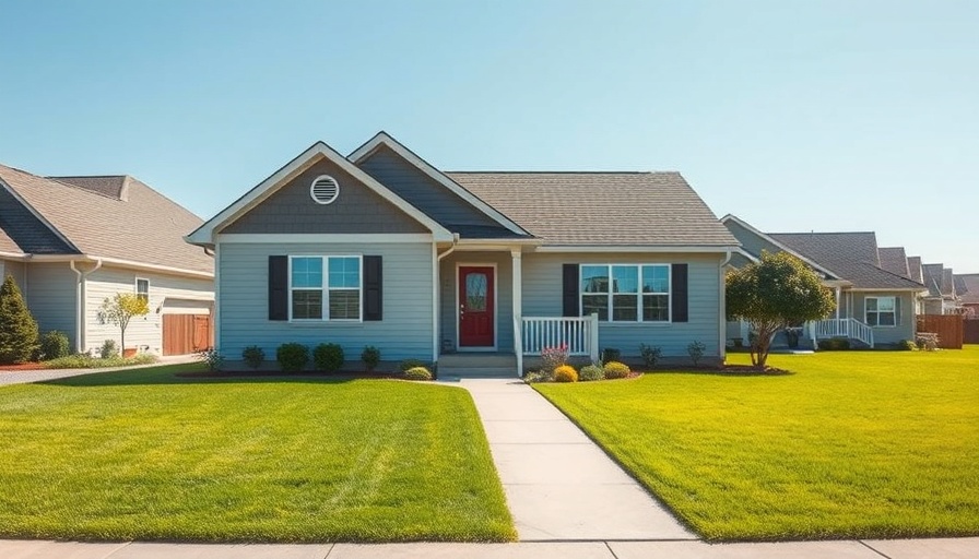 Well-maintained suburban house with neat lawn, red flags when buying a house.