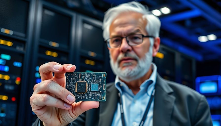 Nvidia investment in autonomous vehicles presentation with microchip.