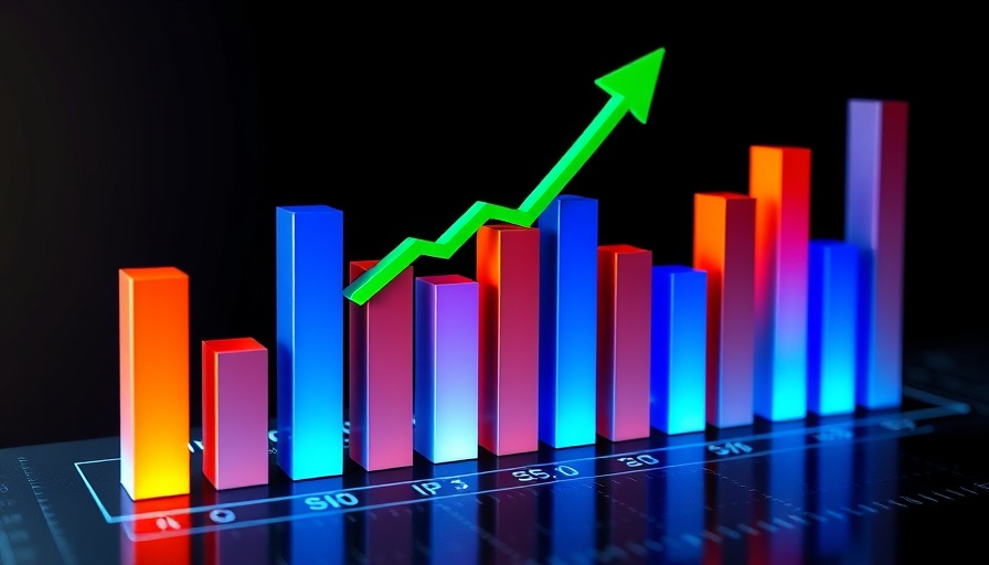 Vibrant 3D bar chart with growth arrow and InvestingPro logo.