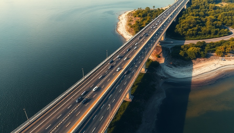 Aerial view of highway bridge over water, highlighting water-related disclosures.