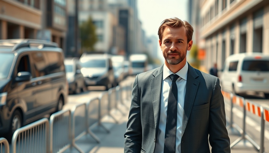 Confident businessman walking outside related to Delaware corporate capital lawsuits.