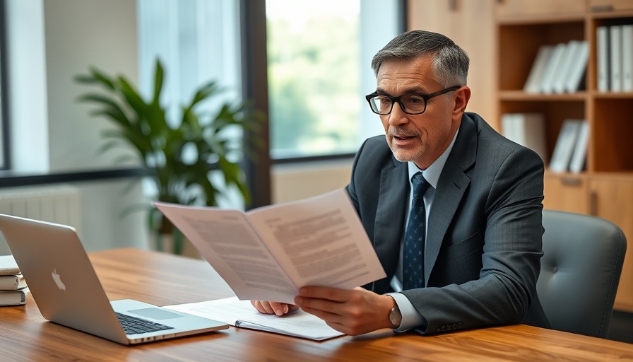 Professional advisor explaining HELOC risks and benefits in office.