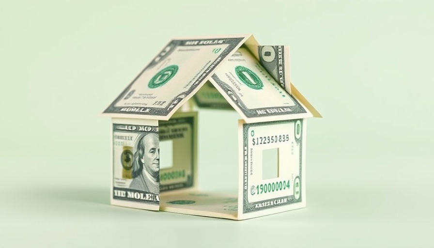 House made of cash representing mortgage as an employee benefit.