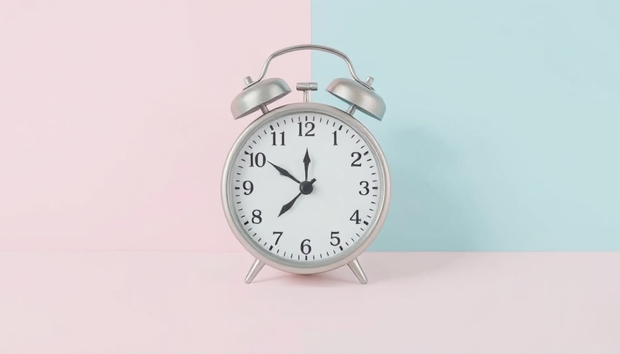 Vintage clock on pastel split background symbolizing IRS Form 4868 filing tax extension.