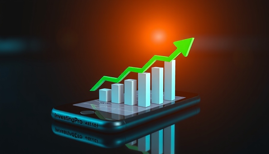 3D bar chart with green arrow symbolizing investment growth