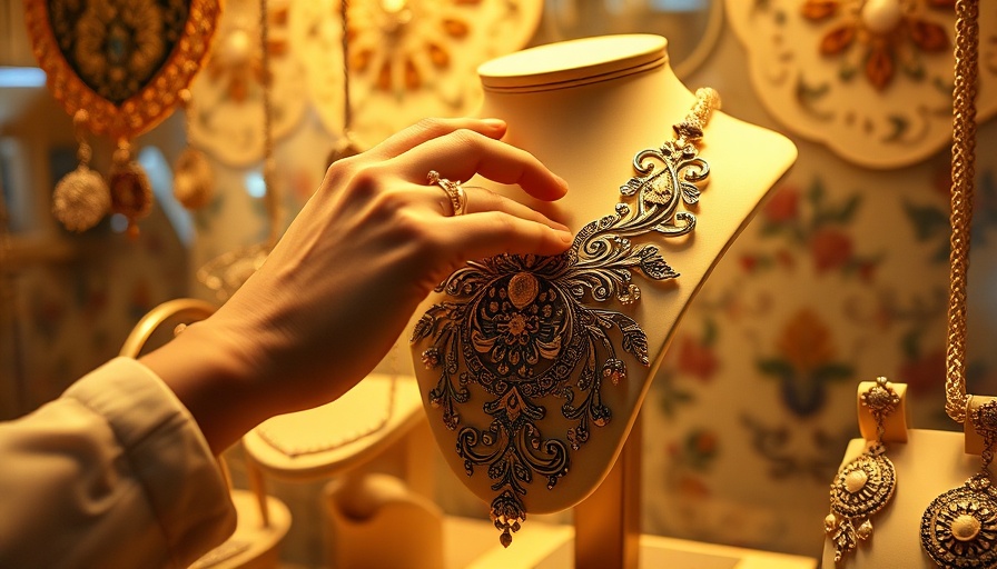 Jewelry display with intricate necklace, Acer energy storage investment