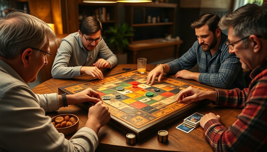 Players enjoying a tabletop board game, ideal for game night ideas at home.