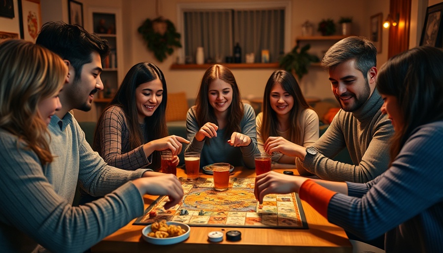 Cozy board game night setup with snacks, showcasing game night ideas at home.