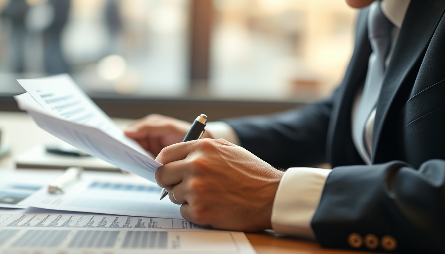 Focused business professional reviewing financial documents for tax planning for inheritance.