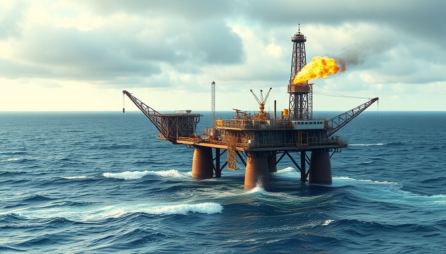 Offshore platform conducting carbon capture projects in Malaysia.