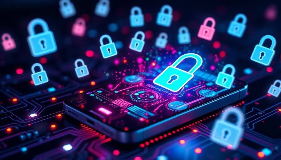 SpyX data breach illustration with digital symbols and locks.