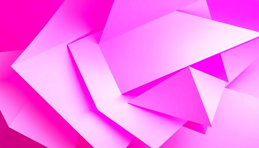 Abstract design with vibrant pink shapes representing AI reasoning models.