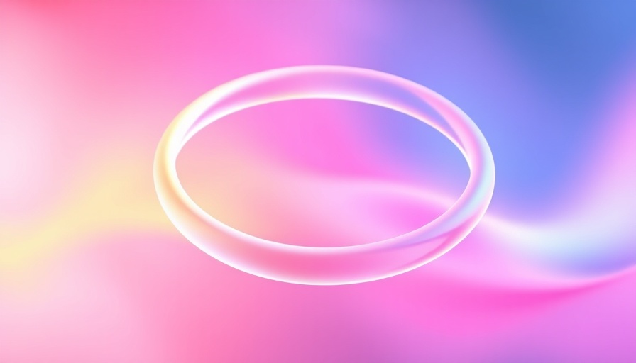 Ethereal luminous ring with vibrant gradient background symbolizes 'Ghost connects to the fediverse'
