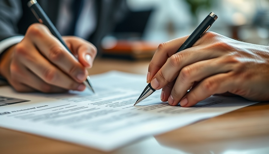 Inheritance tax planning: hands signing documents with a pen.