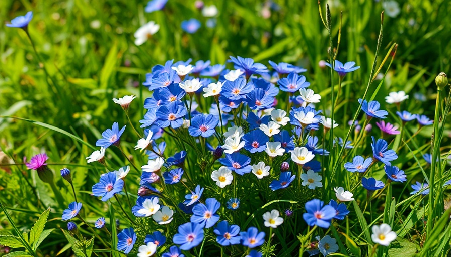 Colorful wildflower mix, ideal for wildflower lawn guide