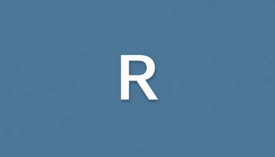 Minimalist R logo on blue-gray background, related to Musk private data access ruling.