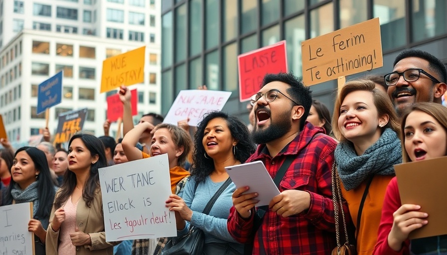 Protestors rally for social security rights amidst privacy issues.
