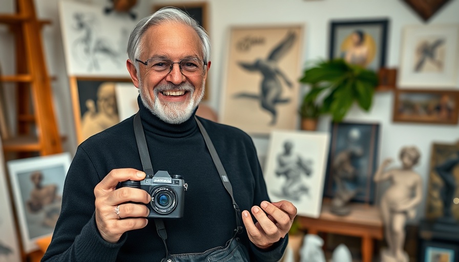 Older man in art studio, Upcoming Author Talks in Marin.