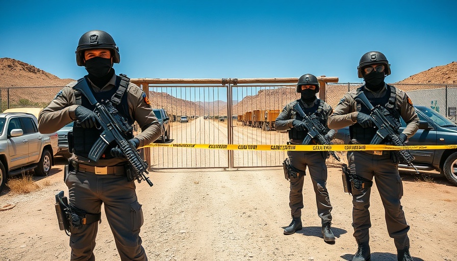 Security forces at Mexico ranch linked to extermination camp discovery.