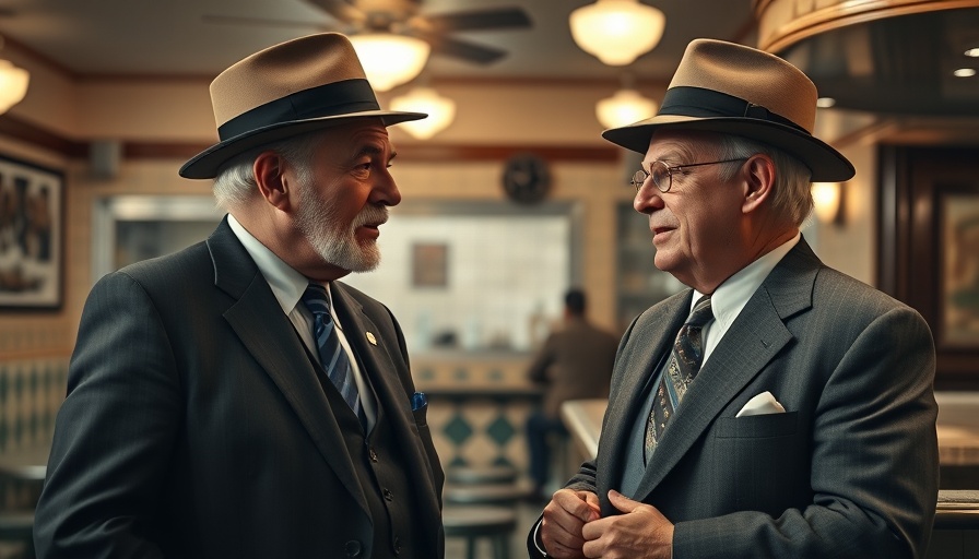 The Alto Knights film scene in vintage diner setting.