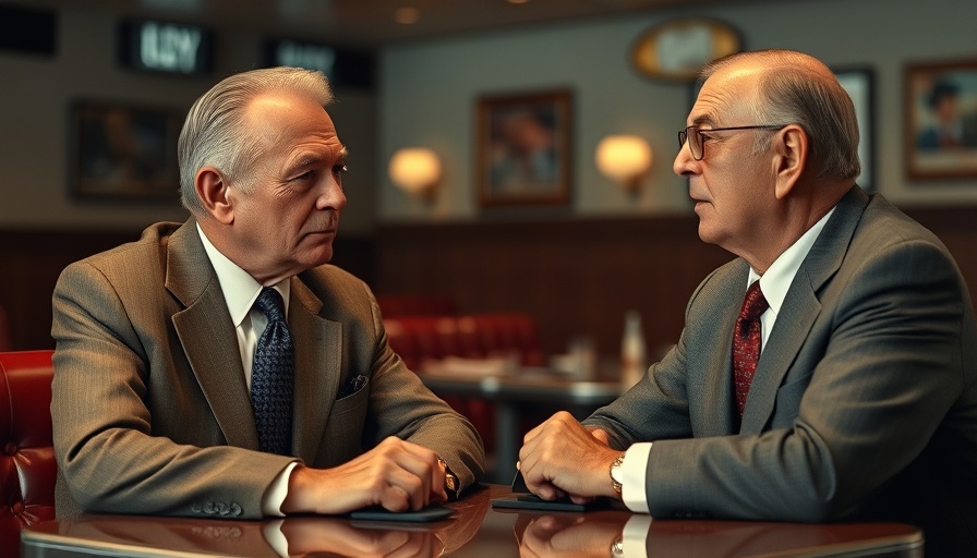 Alto Knights movie review: Two men in a vintage diner.