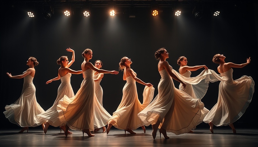 San Jose Live Dance Performances showcasing elegant dancers in flowing costumes on stage.