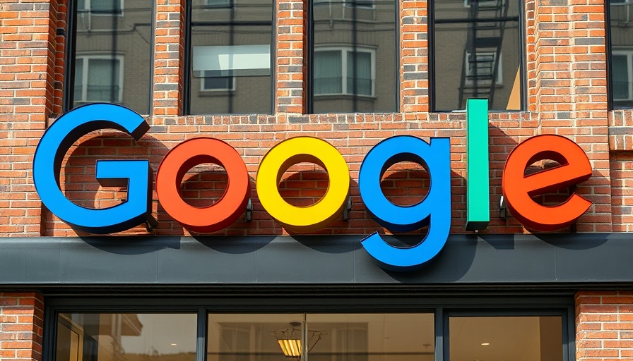 Colorful Google logo on building - business startup funding