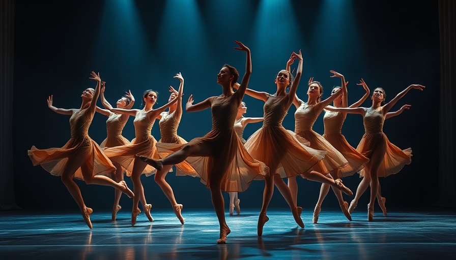 New Ballet Fast Forward recital dancers on stage