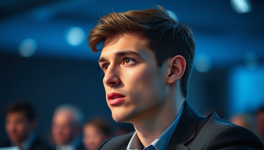 Focused young man discussing Telegram cryptocurrency surge