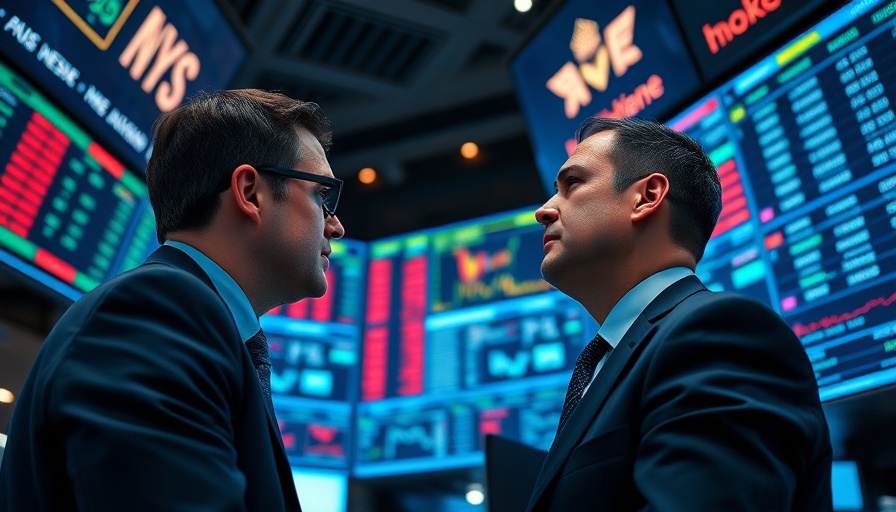 Stock exchange professionals analyzing market data amidst Columbia University federal funding changes.