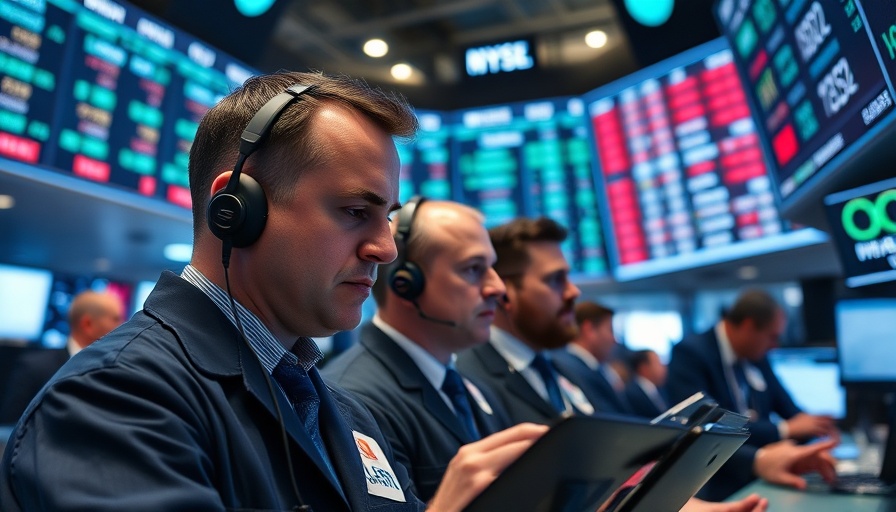 Traders on a busy stock exchange floor during SoFi Technologies stock sell-off