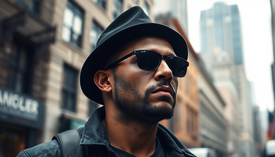 Thoughtful man in urban environment pondering upgrades to air traffic control.