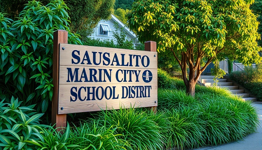 Sausalito Marin City School District sign for local news updates.