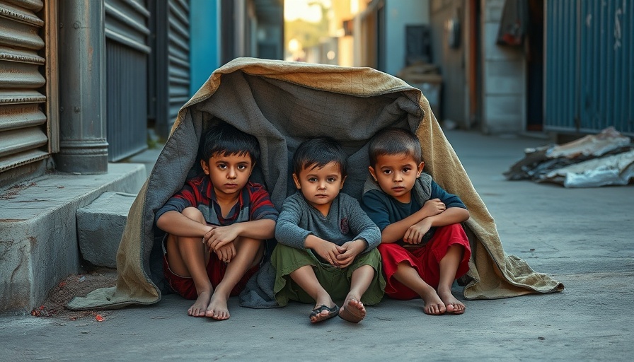 Young children seeking shelter, needing legal help for migrant children.