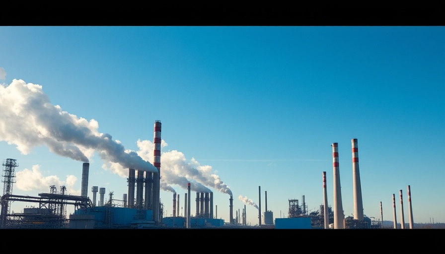 Industrial smokestacks under blue sky, highlighting flexible Scope 3 reporting.