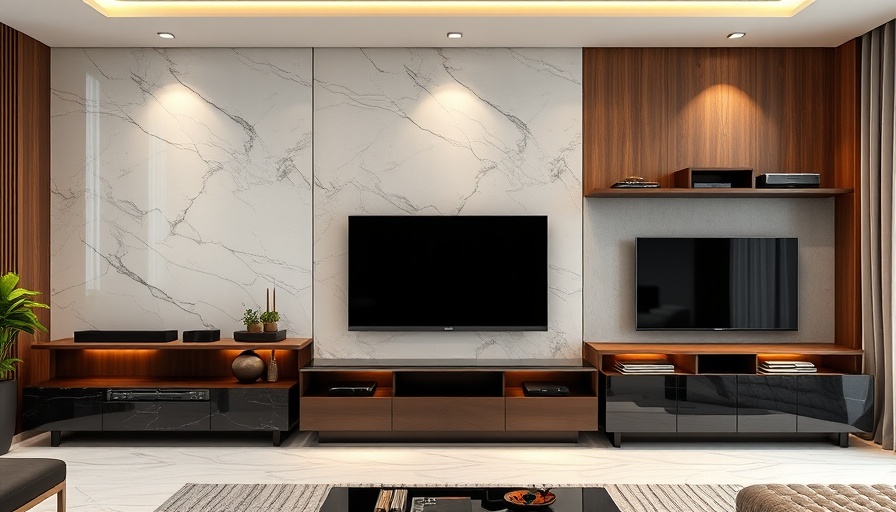 Modern TV unit design ideas 2025 in a stylish living room setting