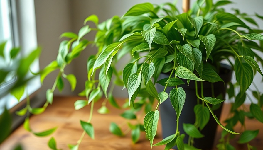 Vibrant spider plant with cascading leaves indoors.
