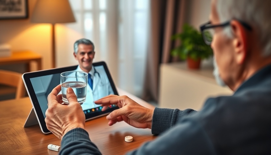Telehealth disparities among Medicaid recipients highlighted by elderly person using tablet.