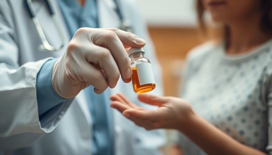 Doctor handing medication bottle to patient in clinical setting, highlighting medications you can't stop suddenly.