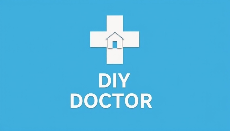 DIY Doctor logo with blue background and house icon