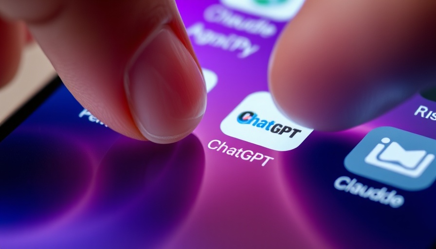 Close-up of AI apps on smartphone affecting critical thinking.