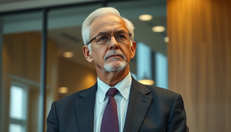 Elderly man in office symbolizing risk-taking by savers.