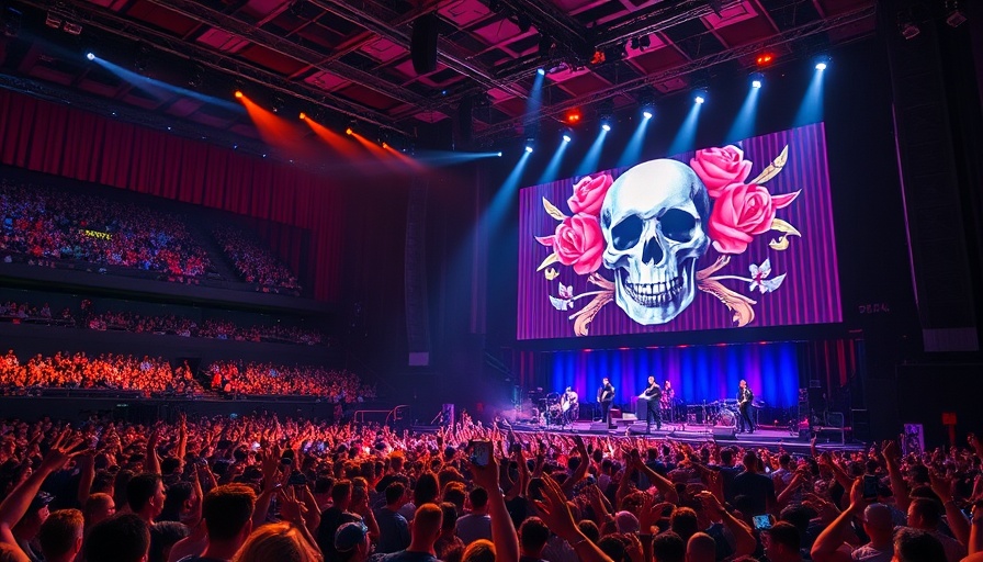 Dead & Company concert review featuring energetic crowd and vibrant visuals.