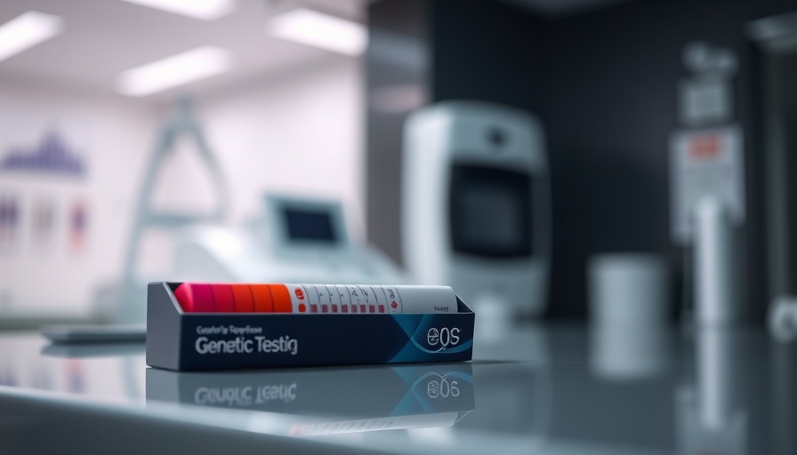 23andMe genetic testing kit, focusing on privacy and design.